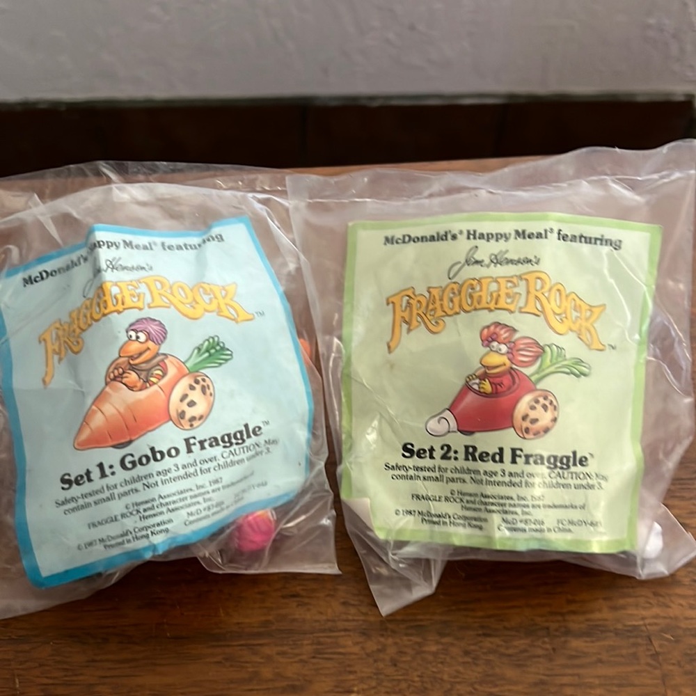 Set of Two 1987 McDonald’s Happy Meal Fraggle Rock